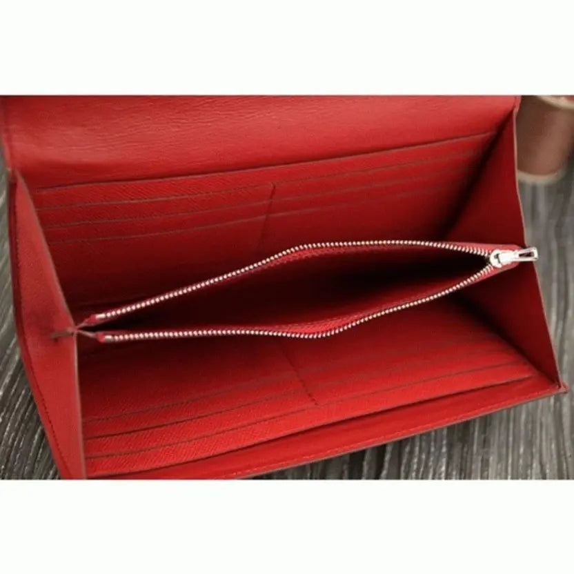 Boutique Quality || Red AAA Hermes Constance Wallet