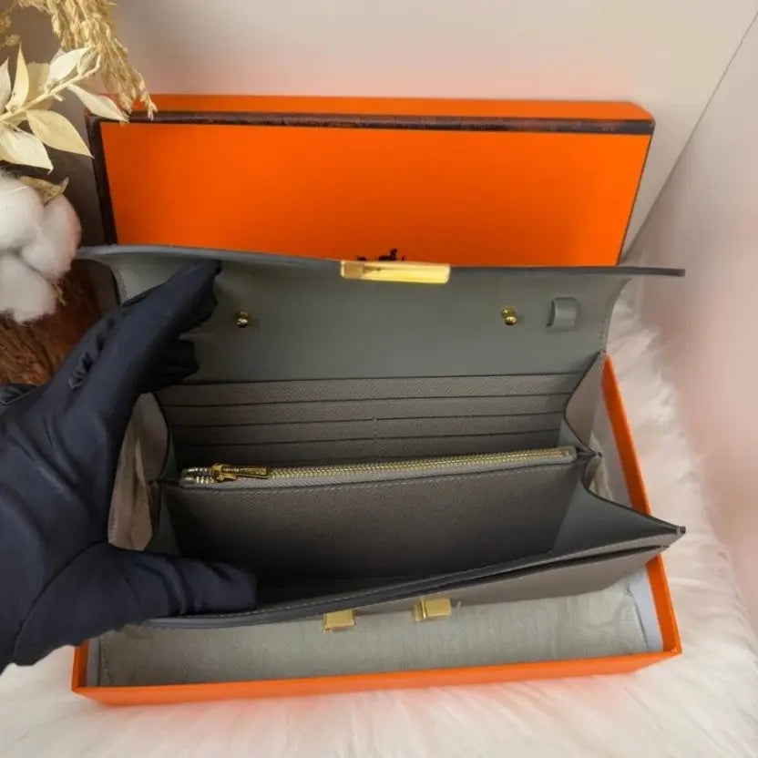 Boutique Quality || Hermes Constance To Go Rock Wallet