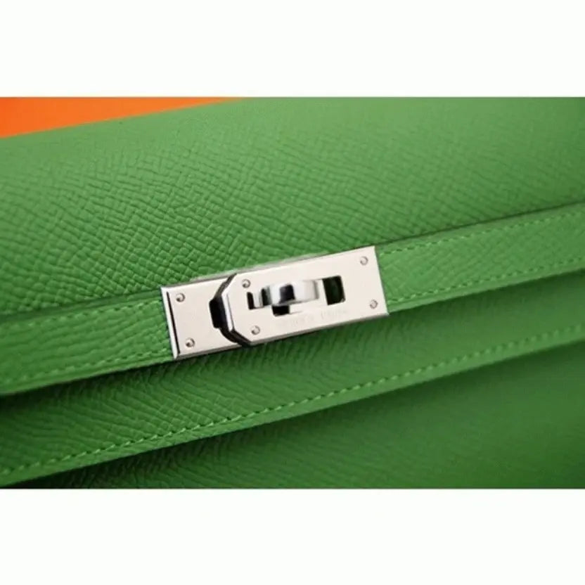 Boutique Quality || Bamboo Designer Hermes Kelly Longue Wallet