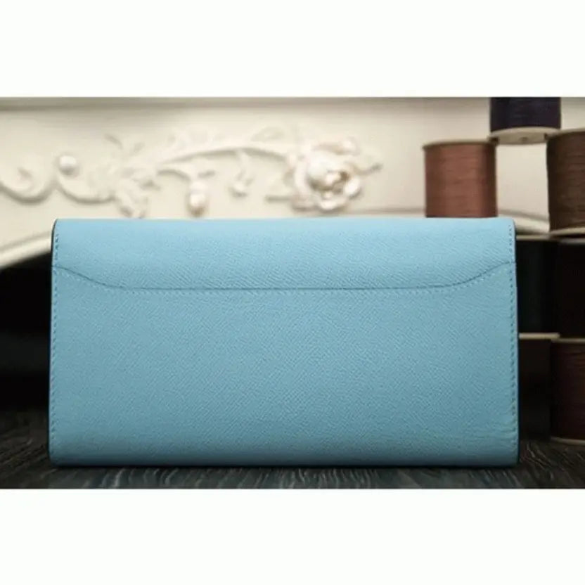 Boutique Quality || Light blue Hermes Constance wallet