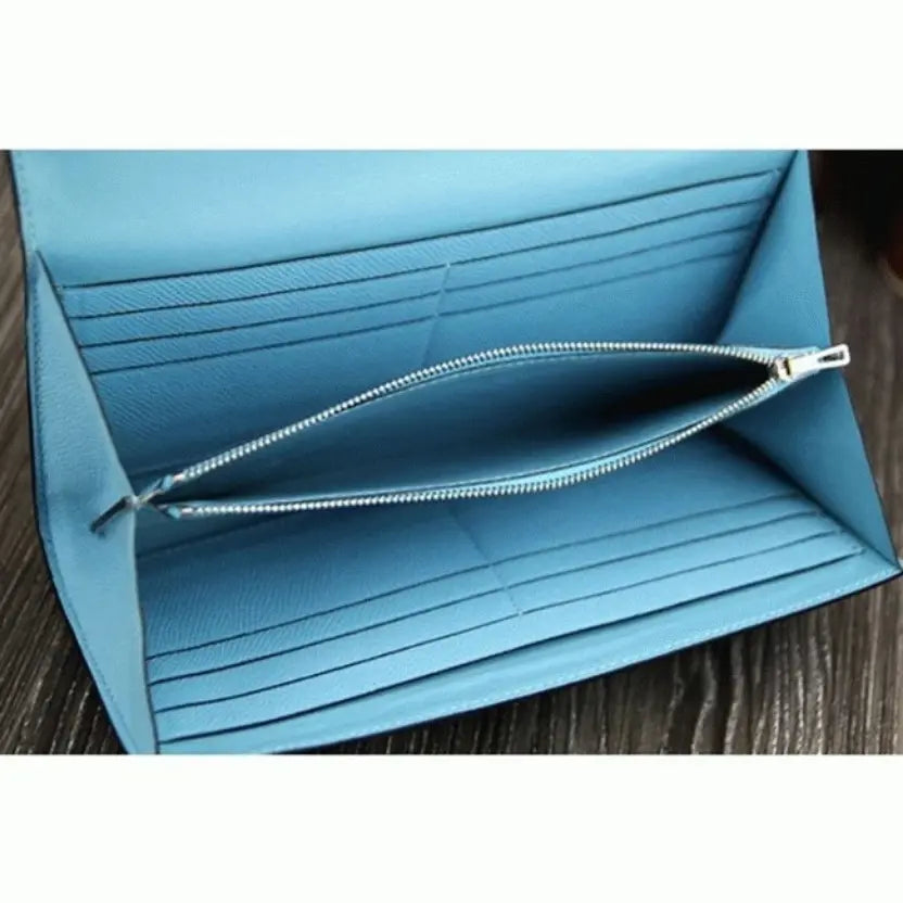 Boutique Quality || Light blue Hermes Constance wallet
