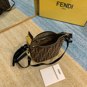 Boutique Quality || Fendi Vintage Lunch Box Bag in Brown