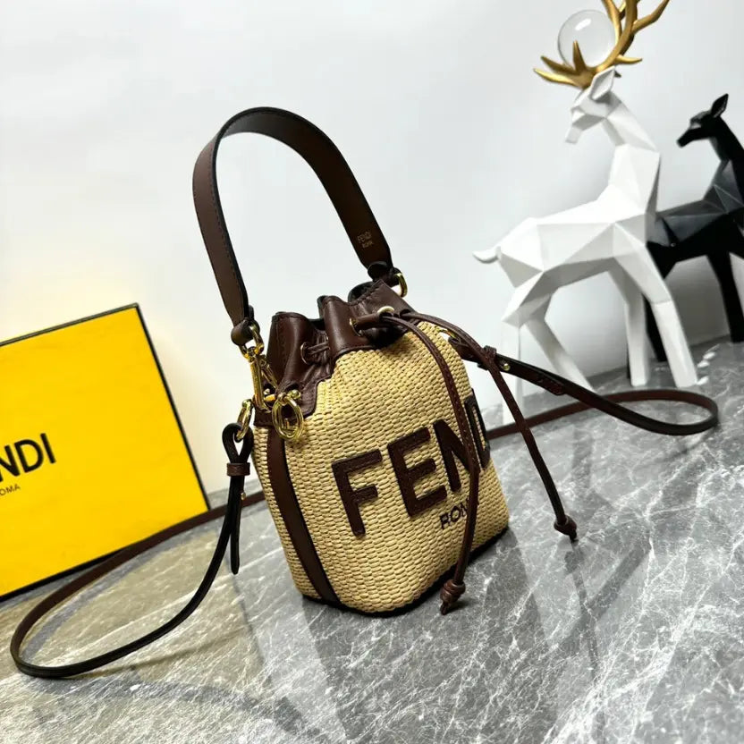 Boutique Quality || Fendi Iconic Small Mon Tresor Bucket Bag