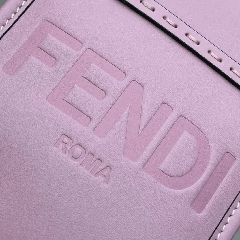 Boutique Quality || Fendi Sun Shine Mini Tortoiseshell Handbag in Purple