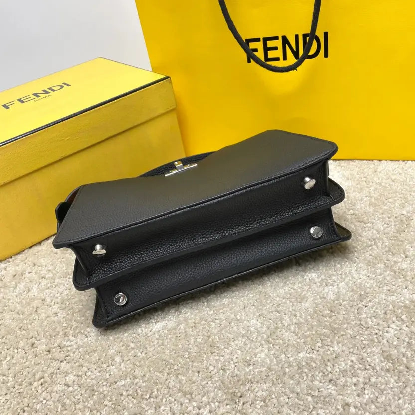 Boutique Quality || Fendi Birken Bag with Shoulder Strap in Black