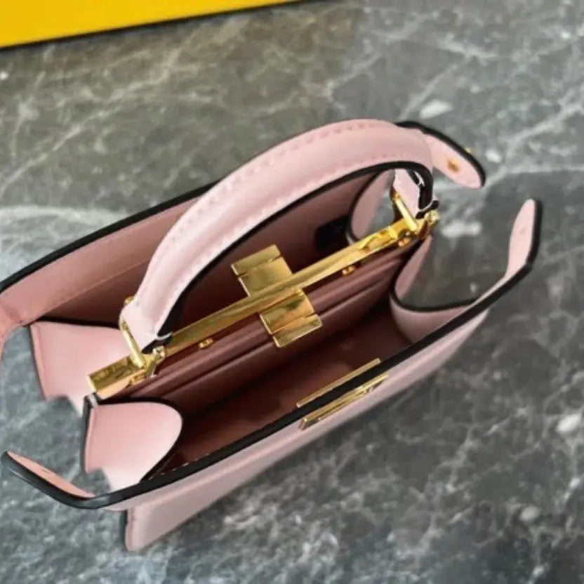 Boutique Quality || Fendi Peekaboo ISeeU Petite Bag In Pink Nappa Leather