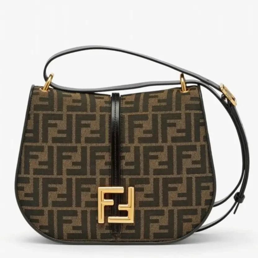 Boutique Quality || Fendi C’mon Medium Bag in FF Jacquard Fabric