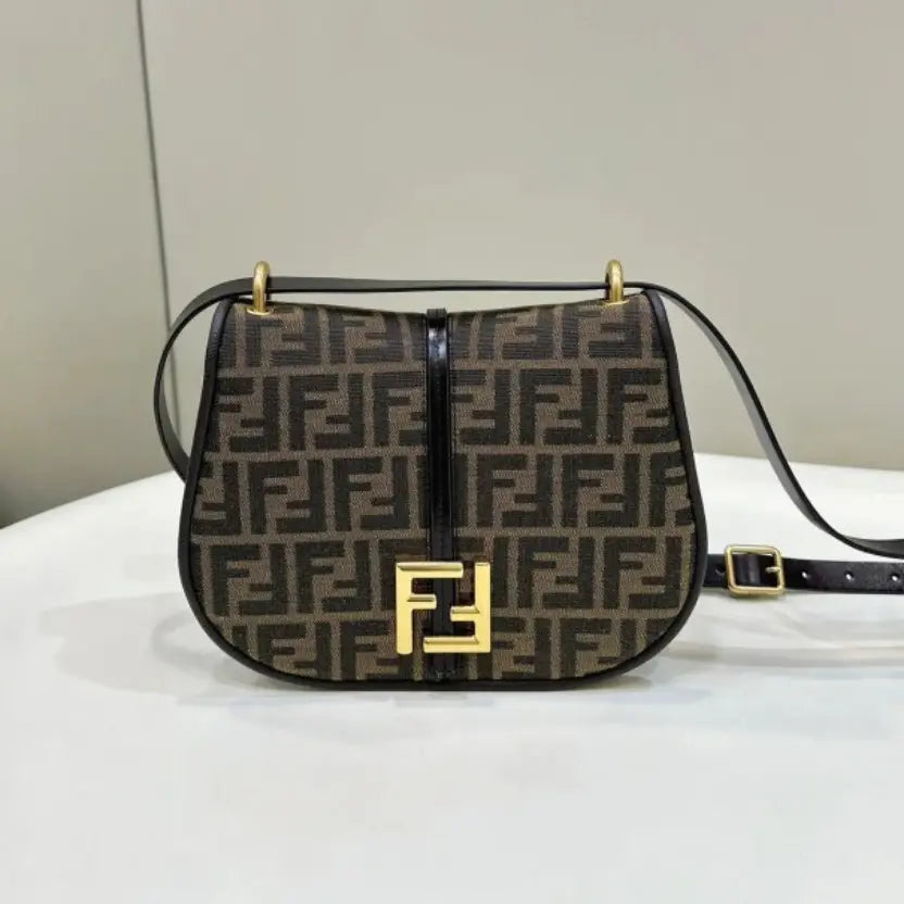 Boutique Quality || Fendi C’mon Medium Bag in FF Jacquard Fabric