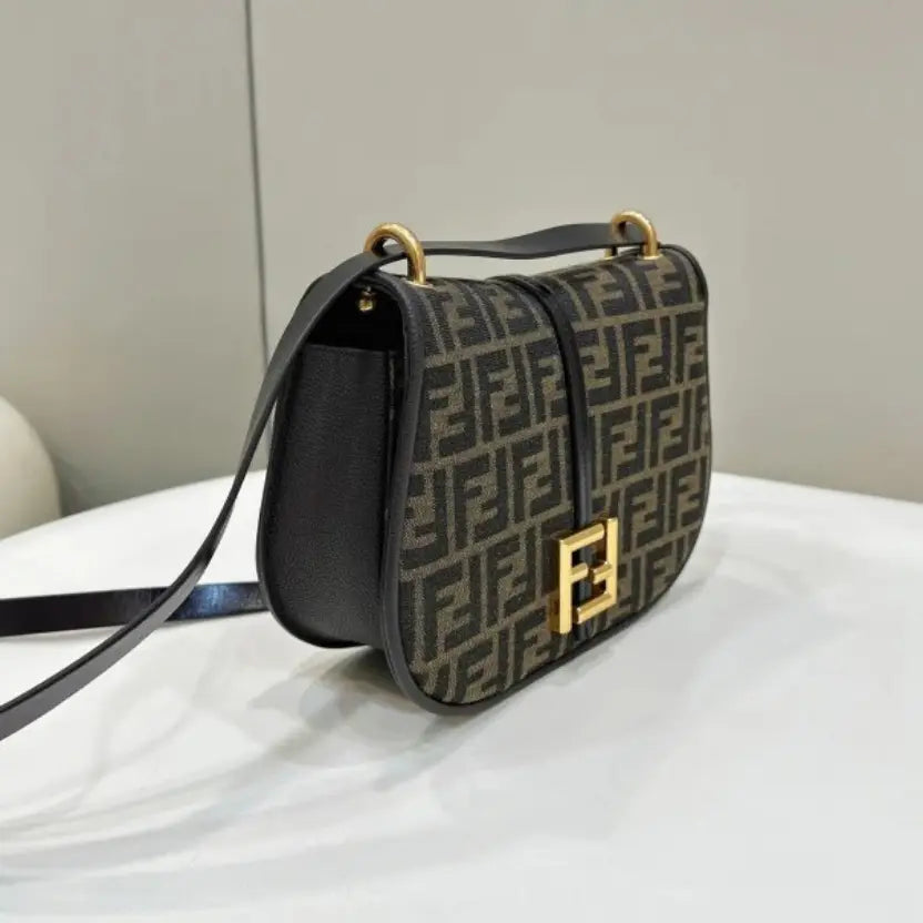 Boutique Quality || Fendi C’mon Medium Bag in FF Jacquard Fabric
