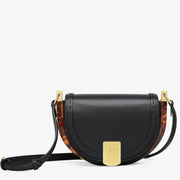 Boutique Quality || Fendi Moonlight Saddle Bag In Black Calfskin