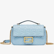 Boutique Quality || Fendi Baguette Chain Midi Bag In Blue
