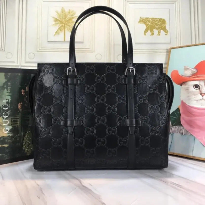 Boutique Quality || 625774 || GG Embossed Tote Bag