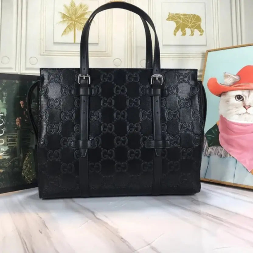 Boutique Quality || 625774 || GG Embossed Tote Bag