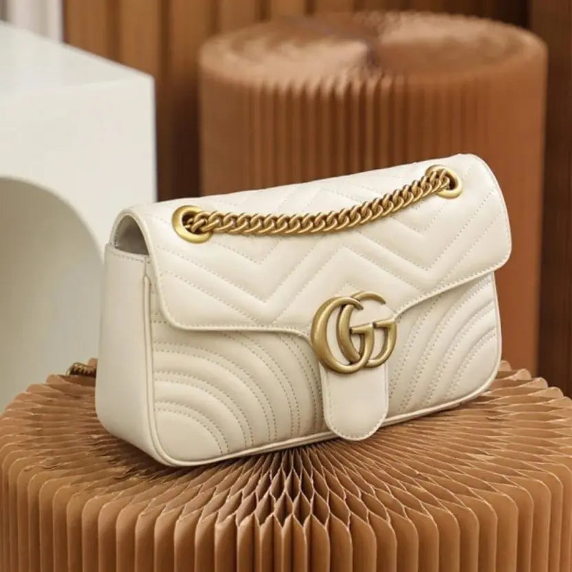 Boutique Quality || 443497 || GG Marmont Small Matelasse Shoulder Bag
