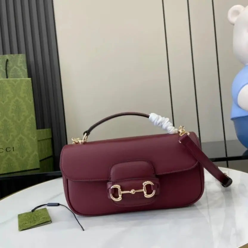 Boutique Quality || 815206 || Gucci Horsebit 1955 Soft Small Top Handle Bag