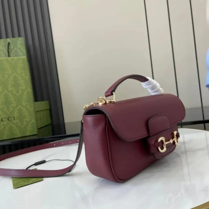 Boutique Quality || 815206 || Gucci Horsebit 1955 Soft Small Top Handle Bag