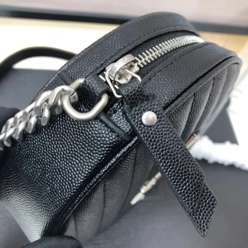 Boutique Quality || YSL Round Bag in Black