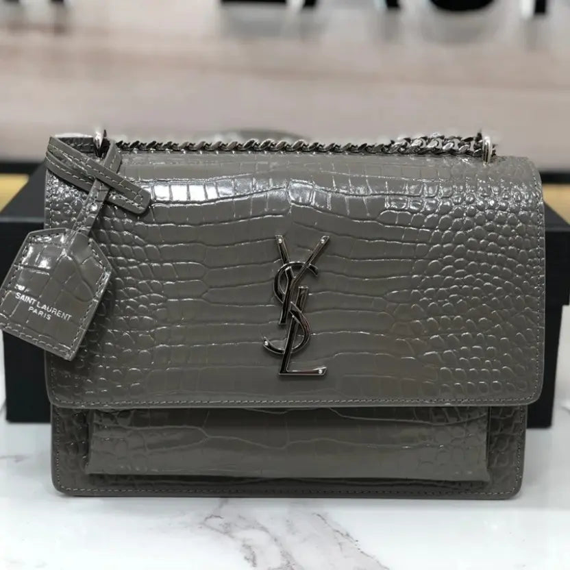 Boutique Quality || YSL Crossbody Bag in Grey