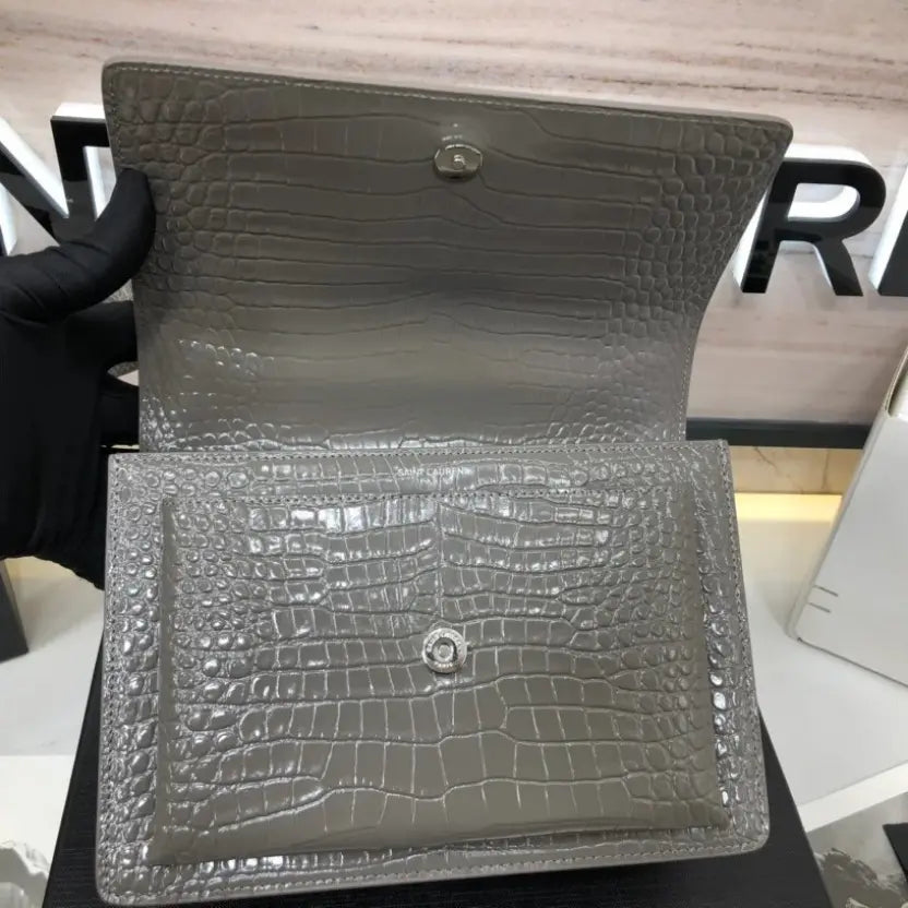 Boutique Quality || YSL Crossbody Bag in Grey