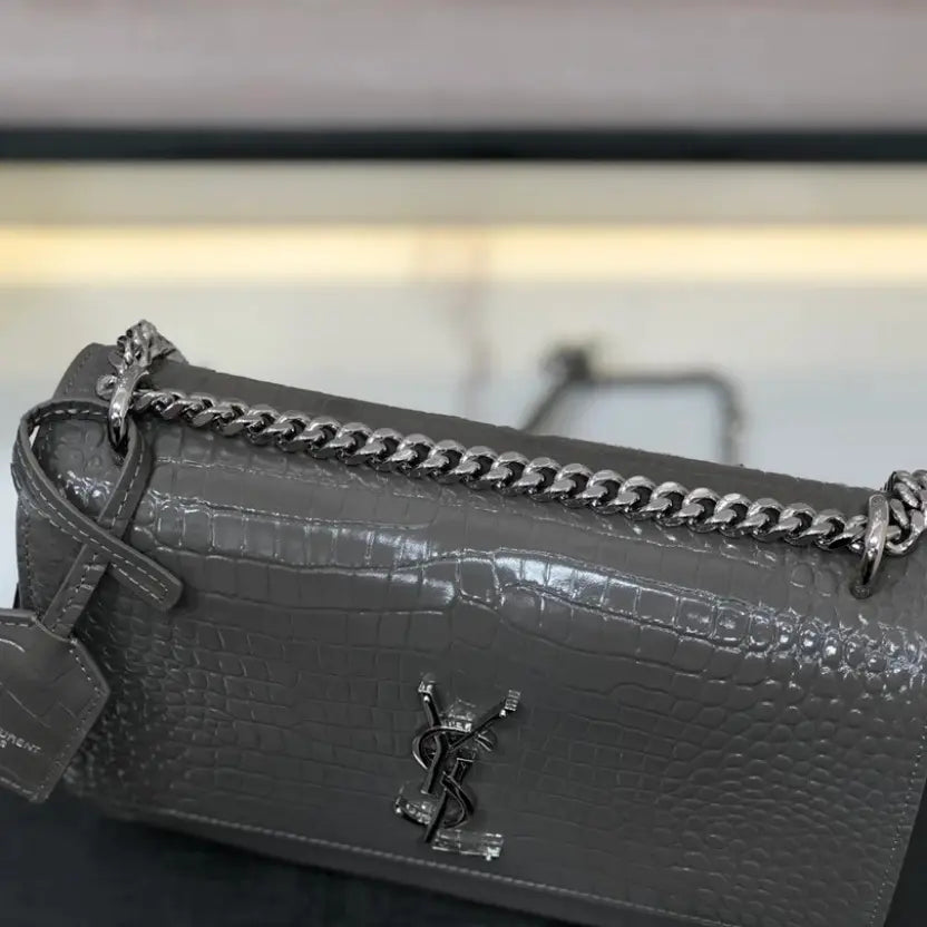Boutique Quality || YSL Crossbody Bag in Grey