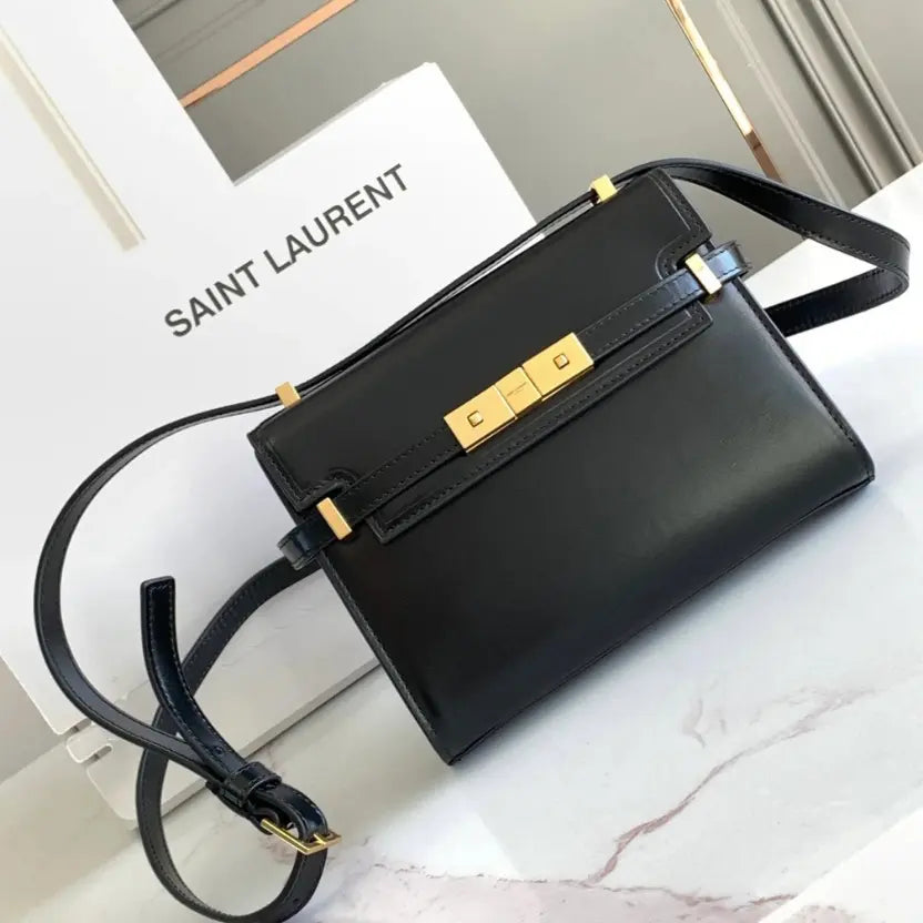 Boutique Quality || YSL MANHATTAN Mini Handbag in Black