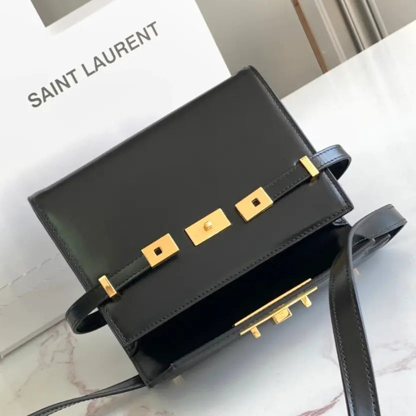 Boutique Quality || YSL MANHATTAN Mini Handbag in Black