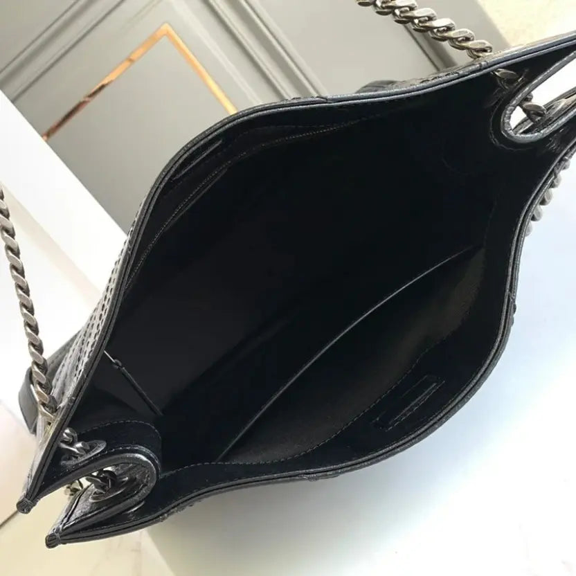 Boutique Quality || YSL Monogrammed Tote Bag in Black