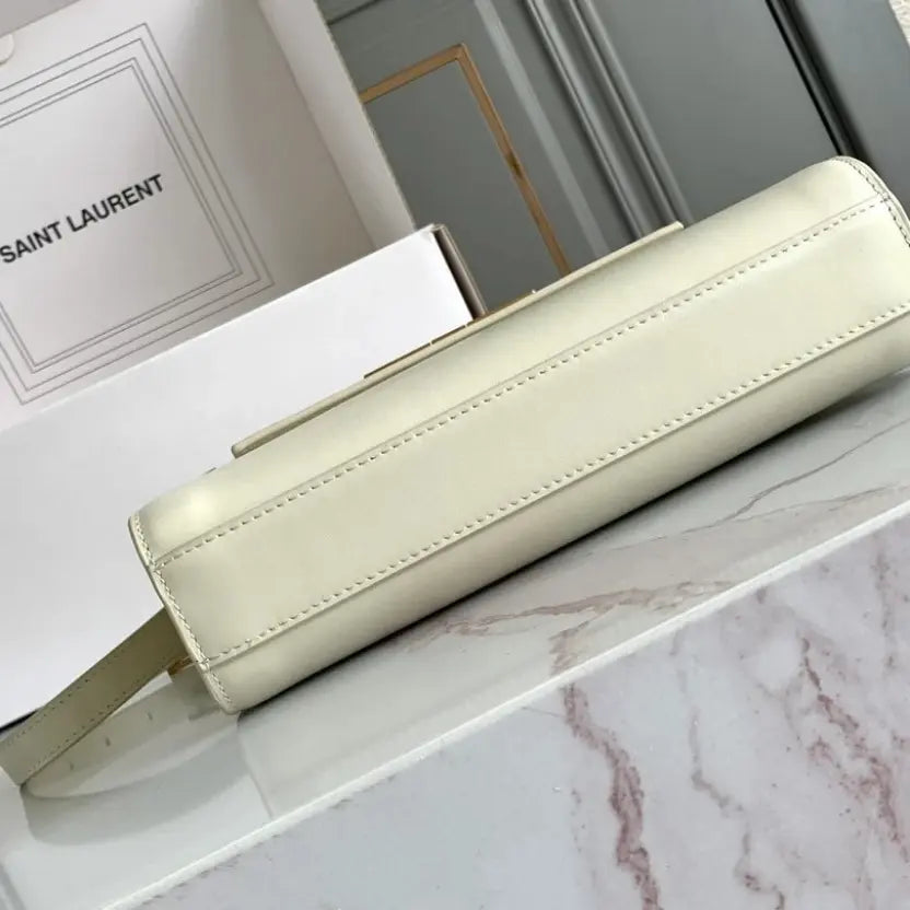 Boutique Quality || YSL Detachable Shoulder Strap Bag in White