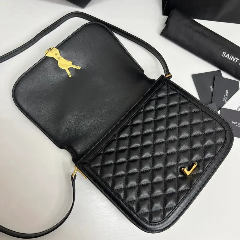 Boutique Quality || YSL Soft Shoulder Bag with a Front Flap
