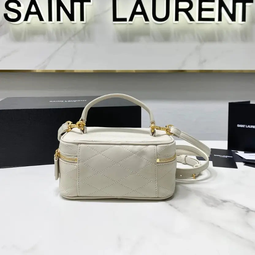 Boutique Quality || YSL Rectangular Box-Shaped Bag in Black