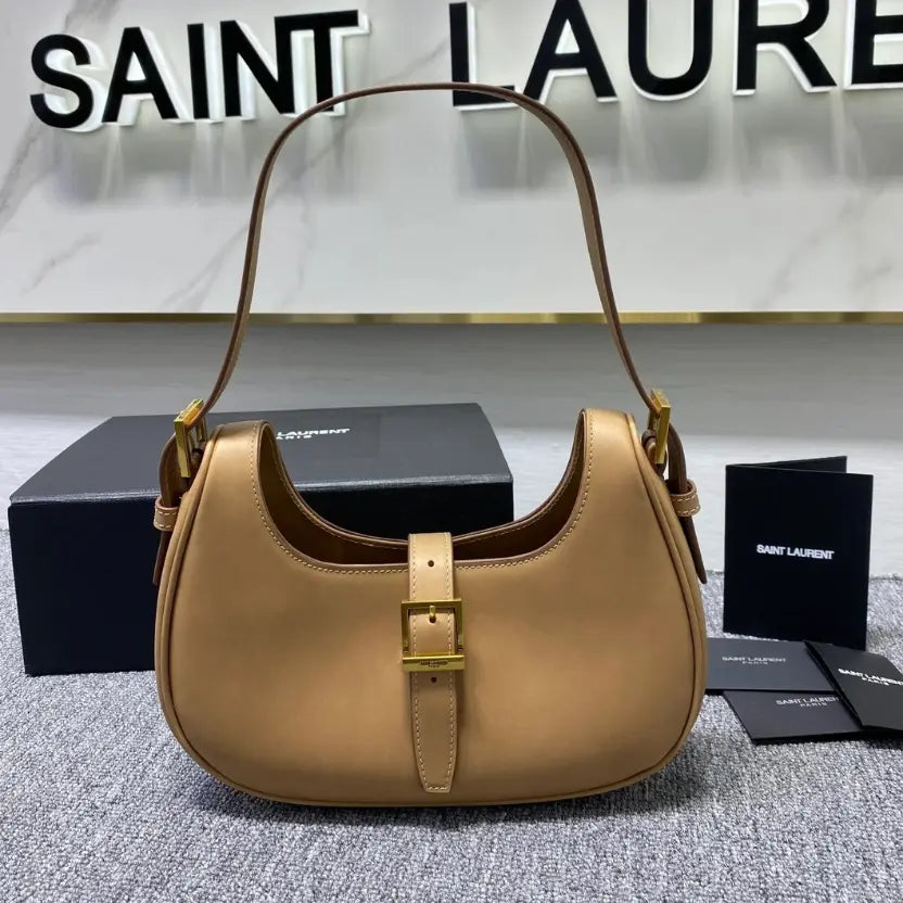 Boutique Quality || YSL Caramel-Colored Underarm Bag