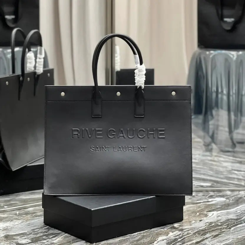 Boutique Quality || YSL Rive Gauche Tote Bag in Black