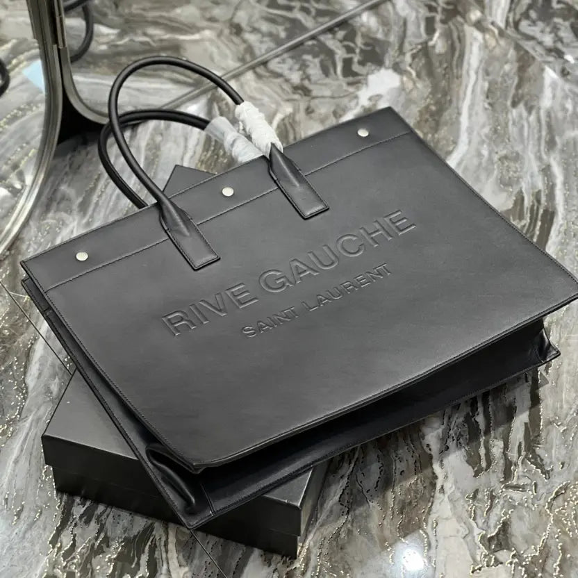 Boutique Quality || YSL Rive Gauche Tote Bag in Black