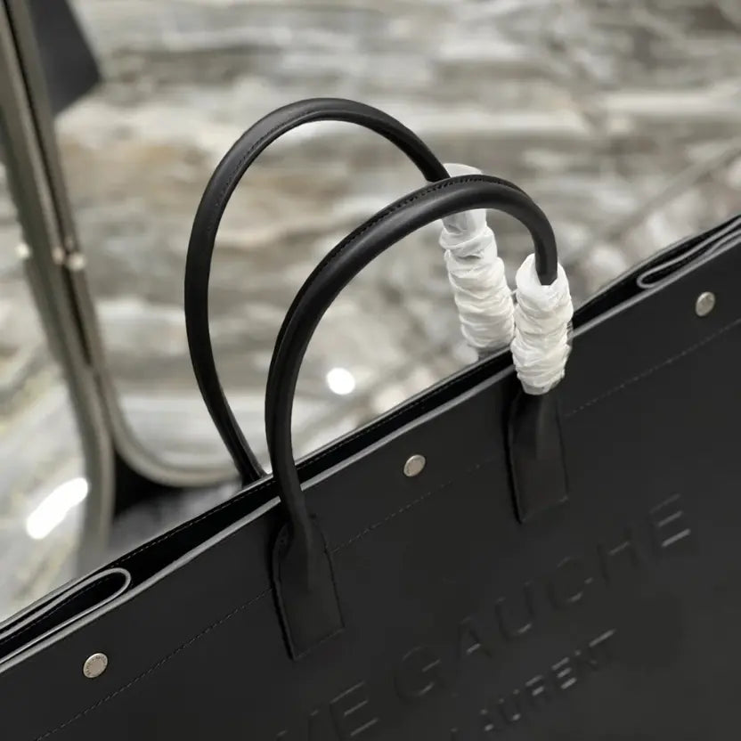 Boutique Quality || YSL Rive Gauche Tote Bag in Black