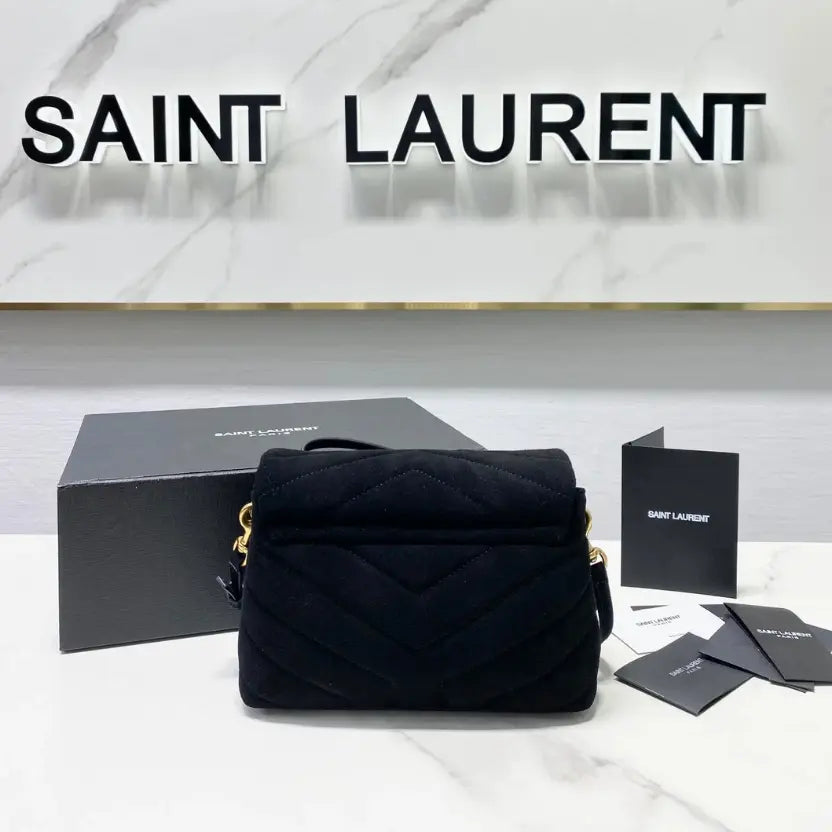 Boutique Quality || YSL Y-shaped Crossbody Bag in Black