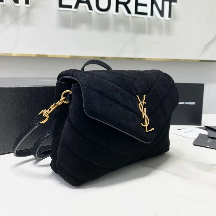 Boutique Quality || YSL Y-shaped Crossbody Bag in Black