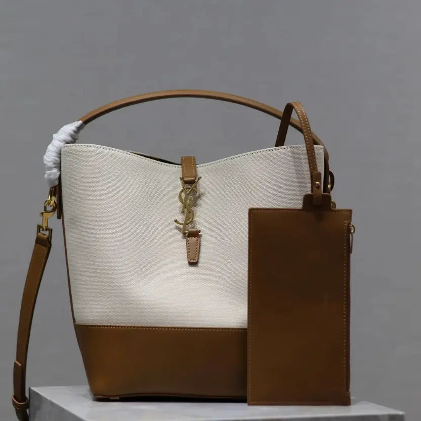 Boutique Quality || YSL Bucket Bag with a Tote Handle