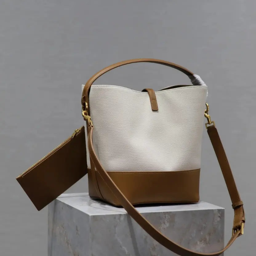 Boutique Quality || YSL Bucket Bag with a Tote Handle