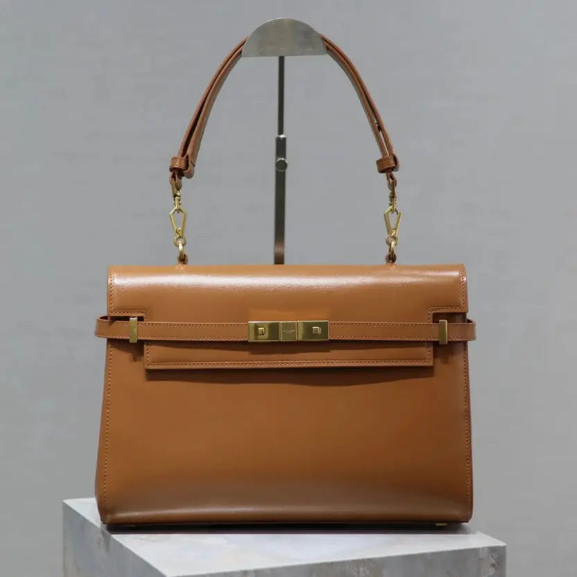Boutique Quality || YSL Manhattan Baguette Bag in Brown
