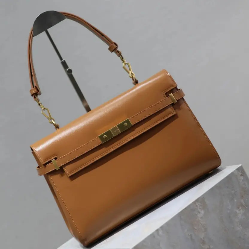 Boutique Quality || YSL Manhattan Baguette Bag in Brown