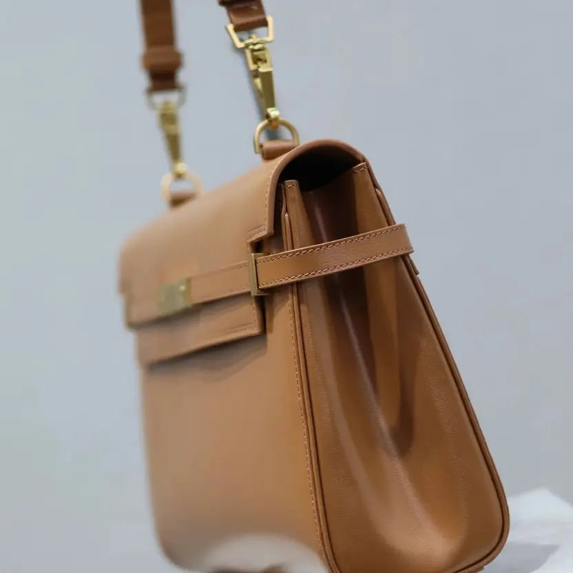 Boutique Quality || YSL Manhattan Baguette Bag in Brown