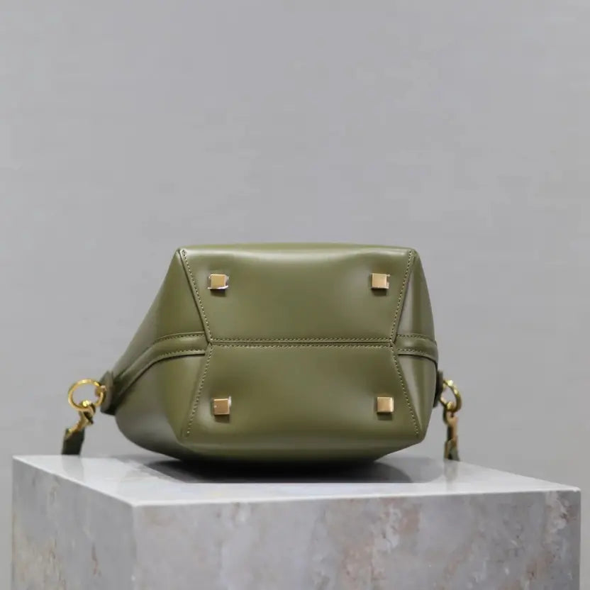 Boutique Quality || YSL Mini Bucket Bag in Green