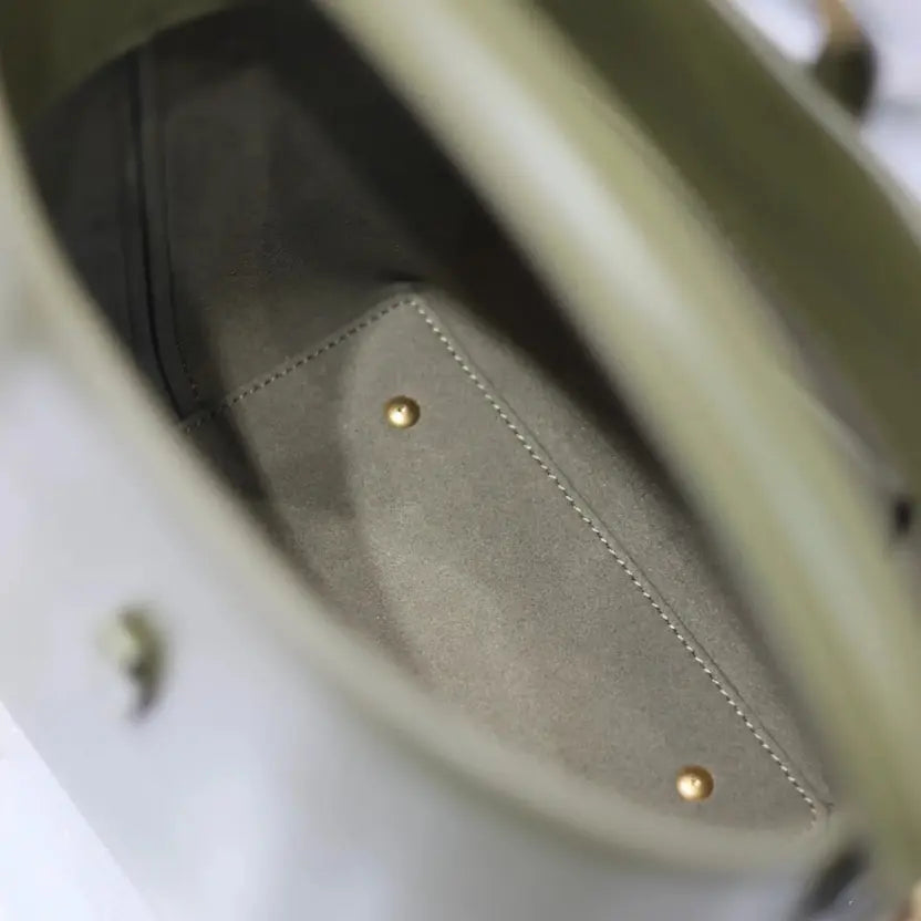 Boutique Quality || YSL Mini Bucket Bag in Green