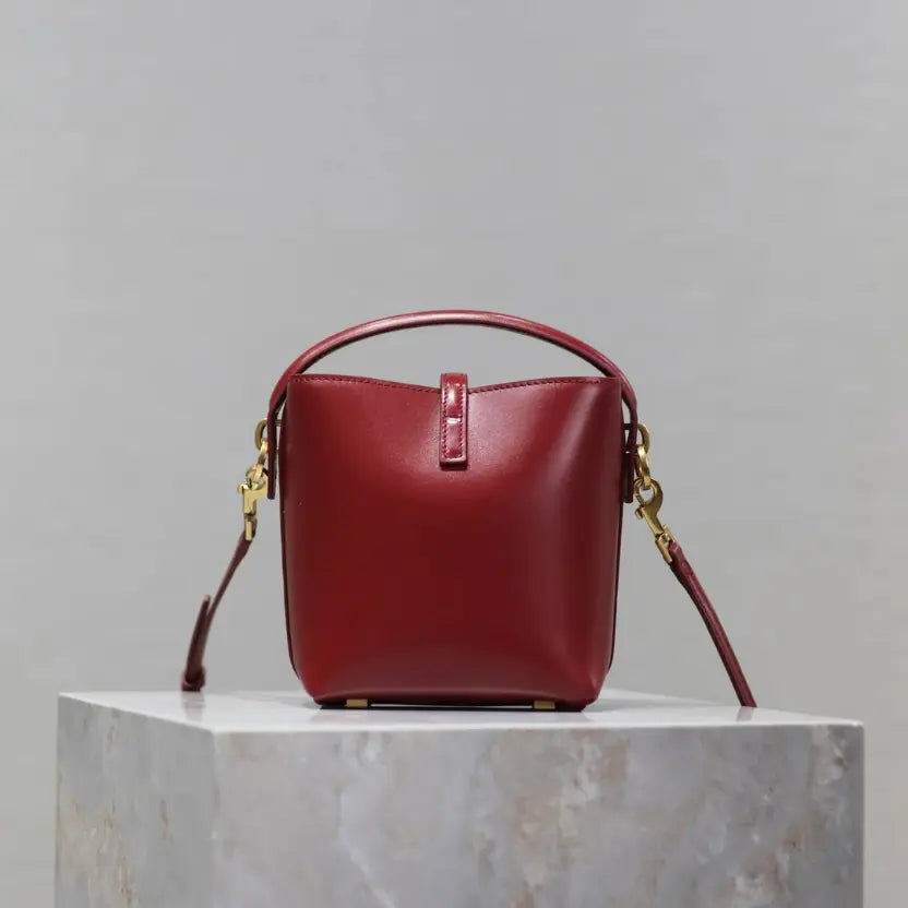 Boutique Quality || YSL Mini Bucket Bag in Red