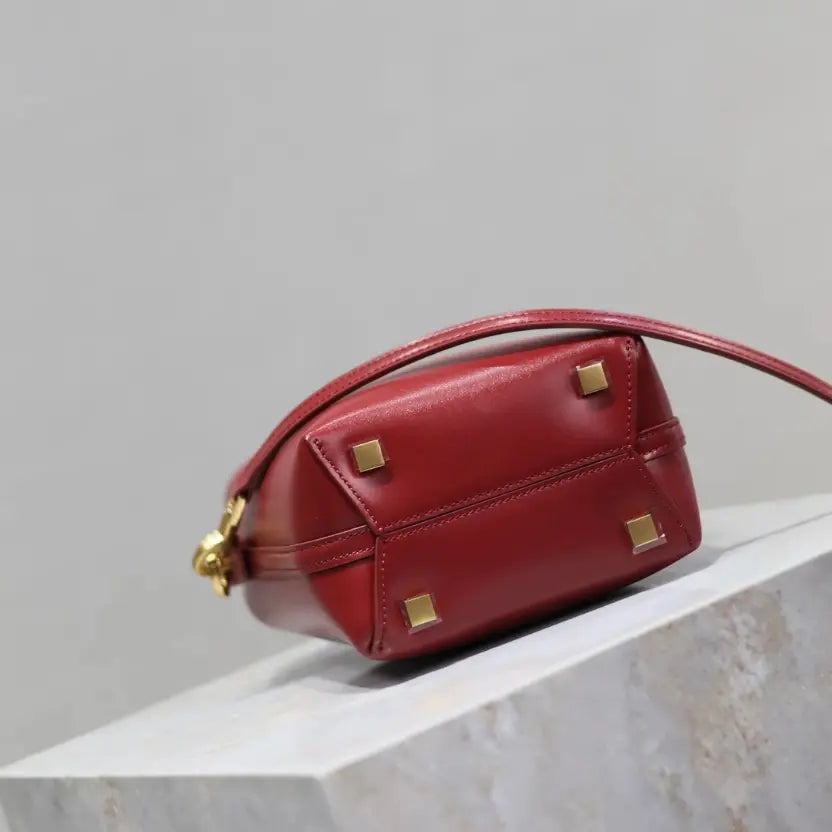 Boutique Quality || YSL Mini Bucket Bag in Red