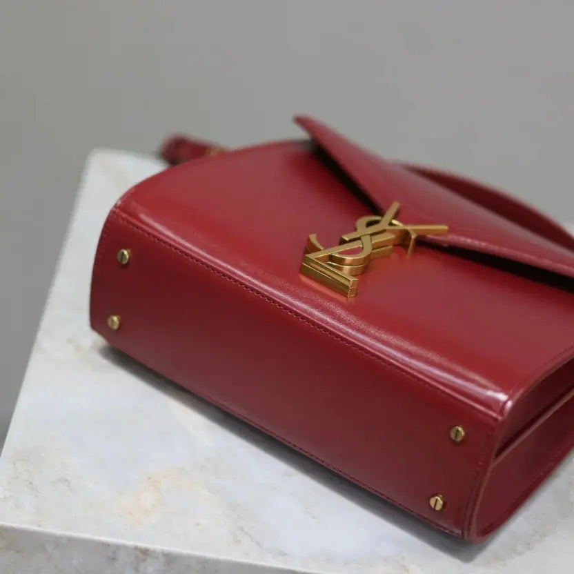 Boutique Quality || YSL CASSANDRA Mini Handbag in Maroon