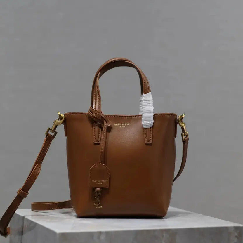 Boutique Quality || YSL Mini Tote Bag in Brown