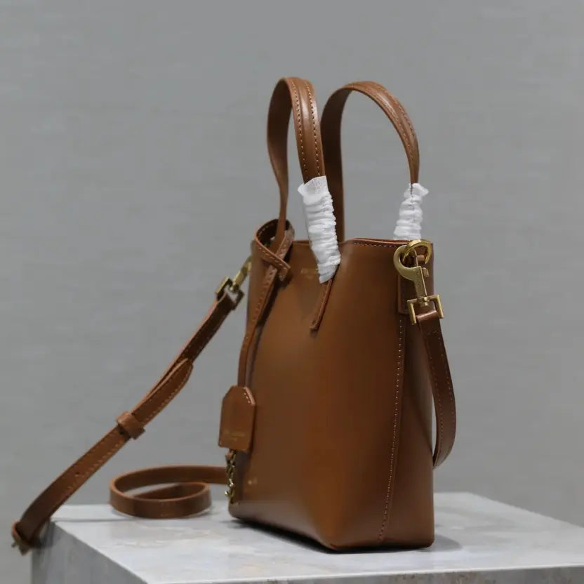 Boutique Quality || YSL Mini Tote Bag in Brown