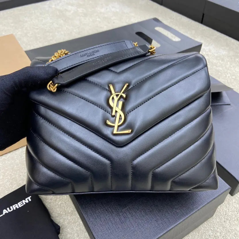 Boutique Quality || YSL Medium-Sized Long Envelope Crossbody Bag in Black