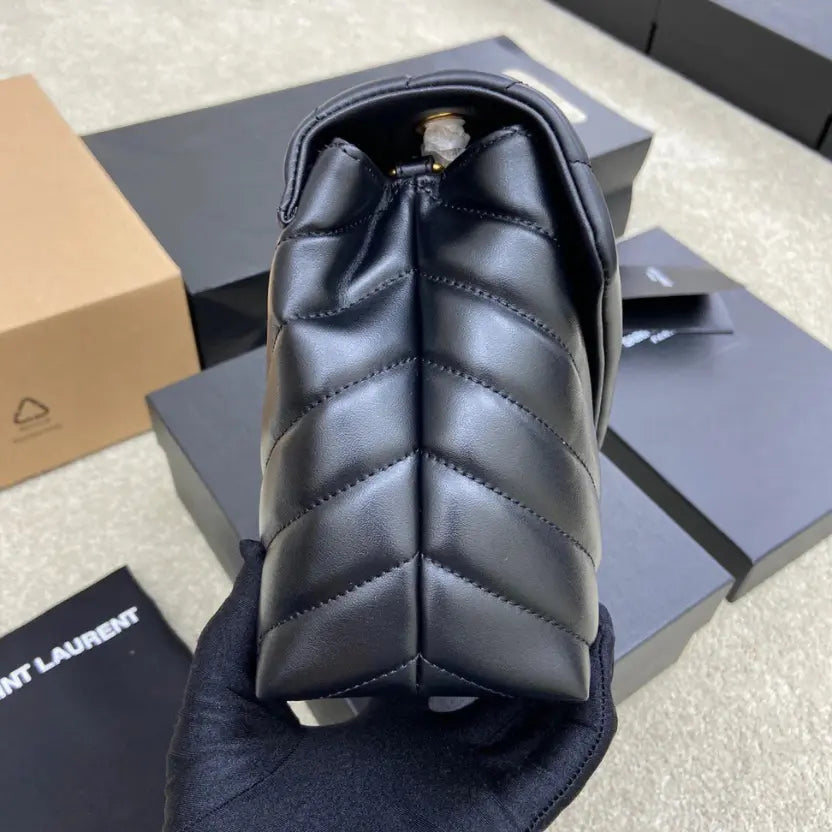 Boutique Quality || YSL Medium-Sized Long Envelope Crossbody Bag in Black